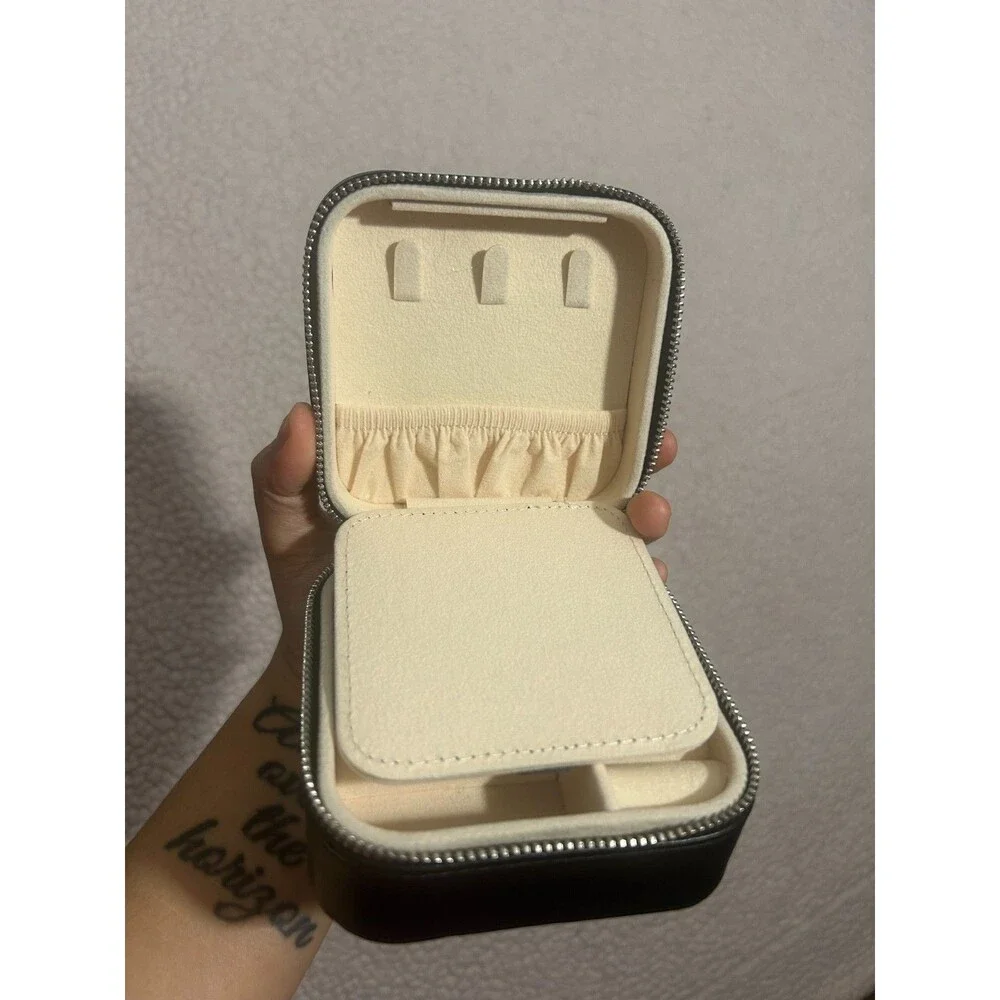Simply Southern Two Section Jewelry Organizer Travel Case Black
